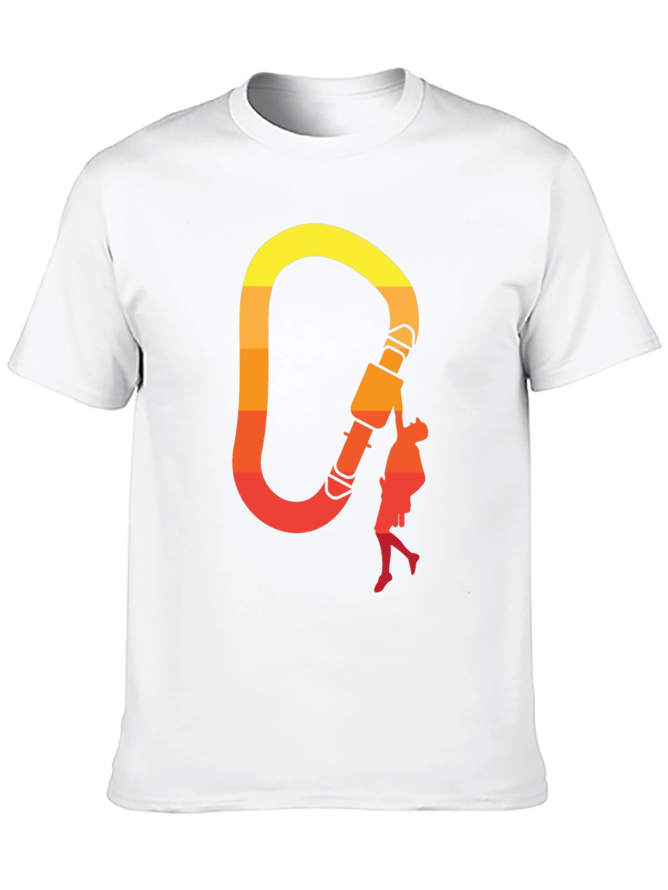 Climbing Carabiner Sunset Graphic Tee