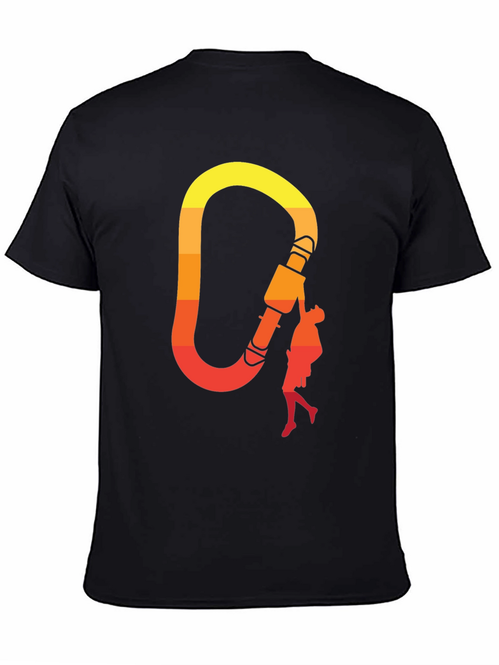 Climbing Carabiner Sunset Graphic Tee