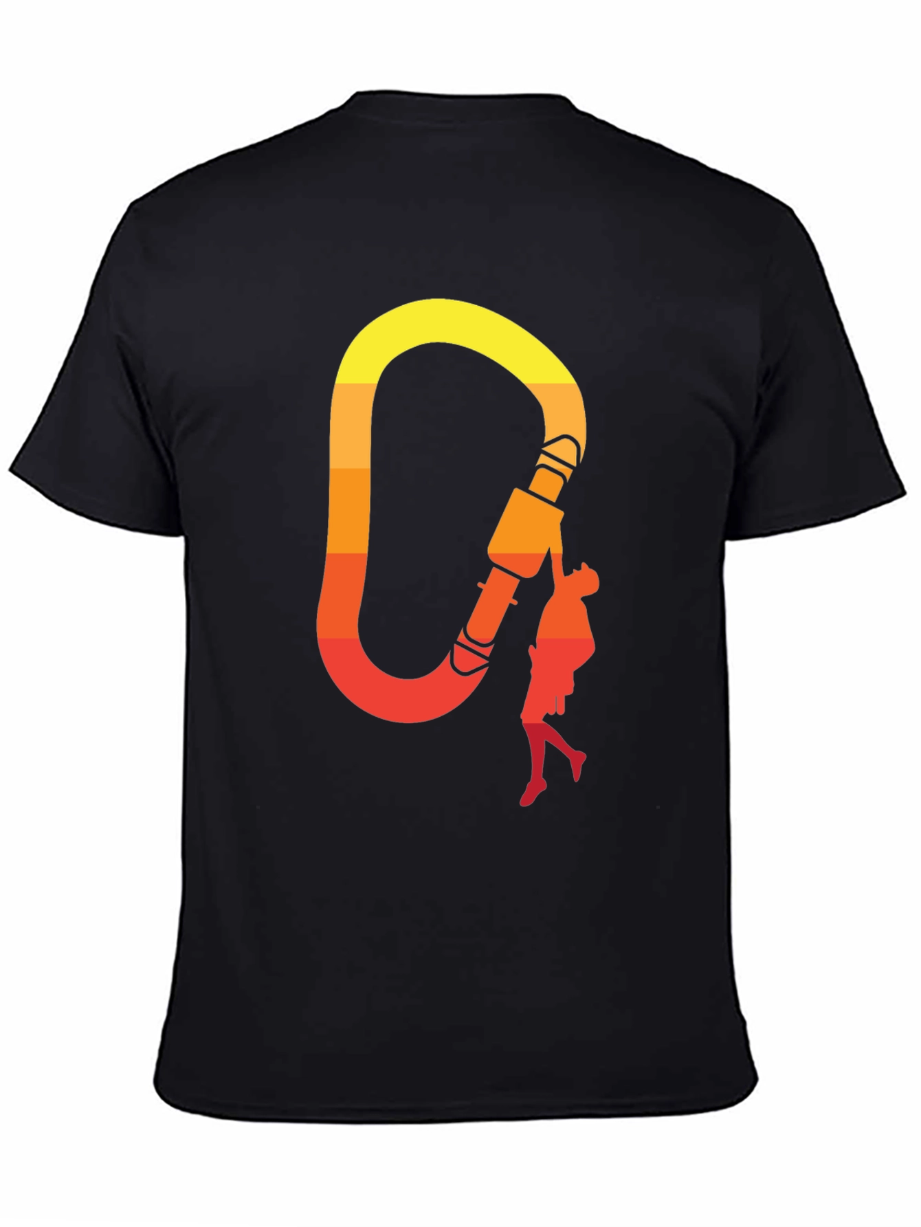 Climbing Carabiner Sunset Graphic Tee