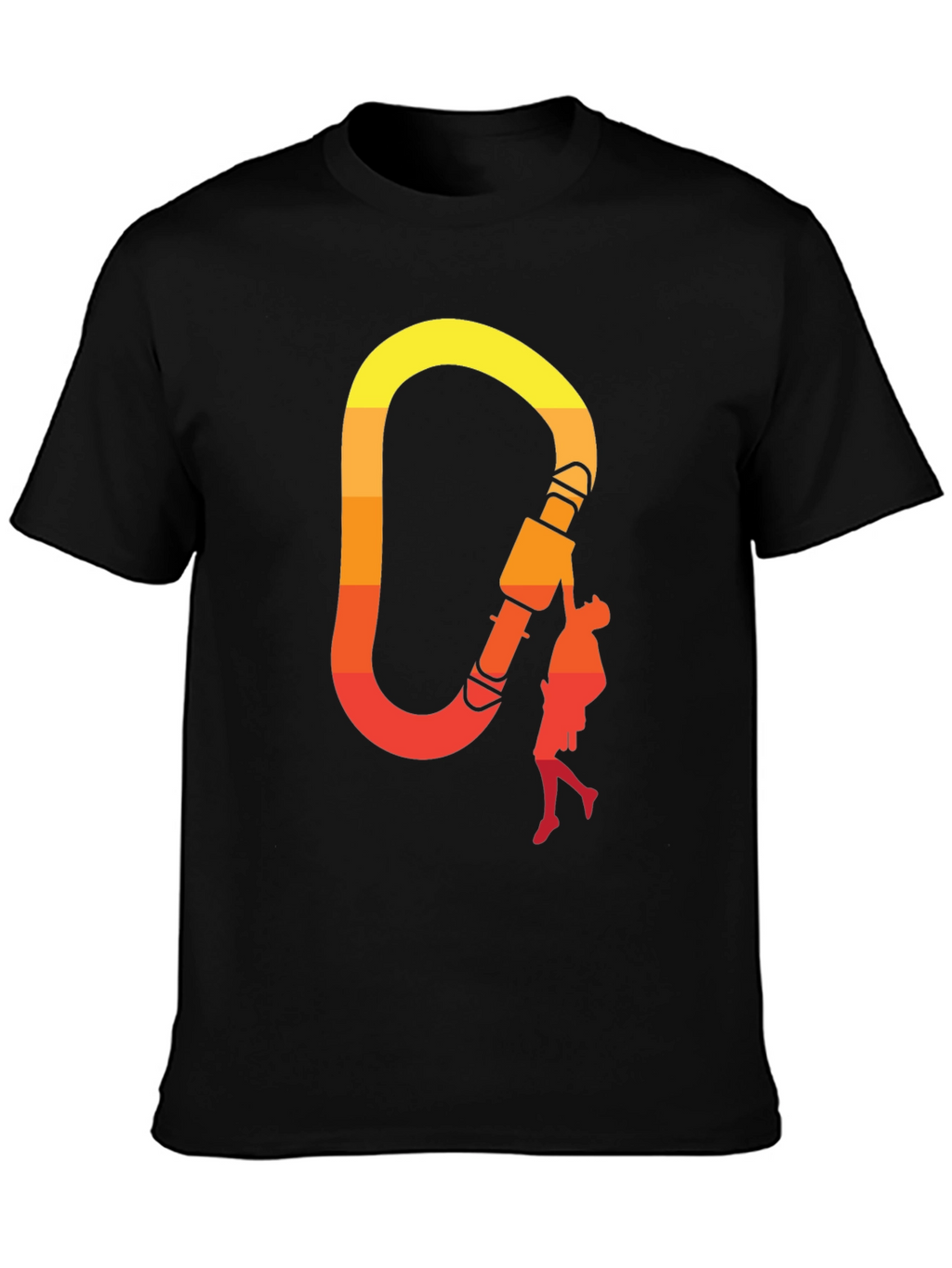 Climbing Carabiner Sunset Graphic Tee