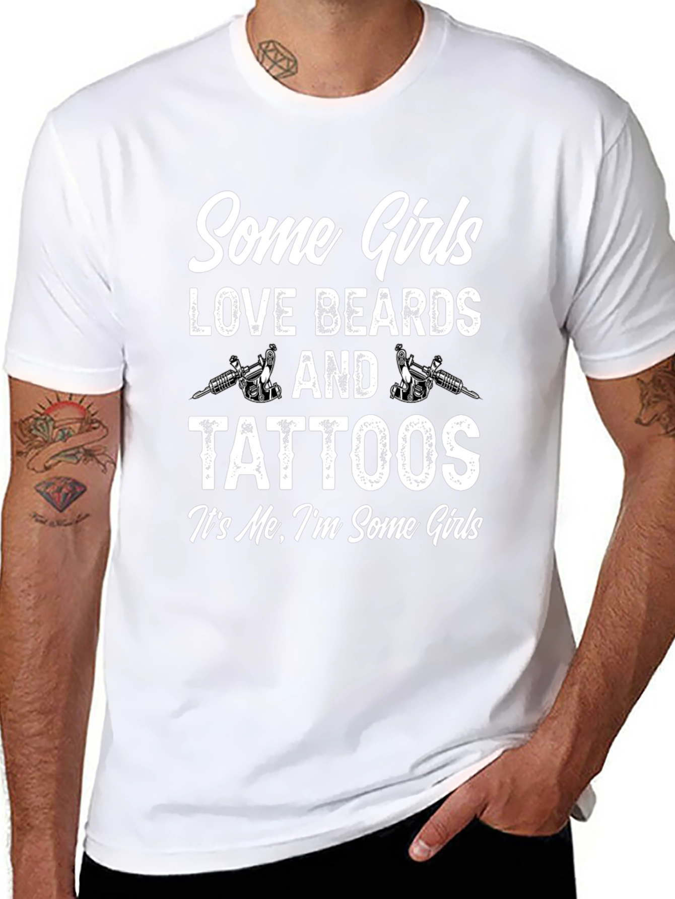 Some Girls Love Beards and Tattoos Graphic Tee