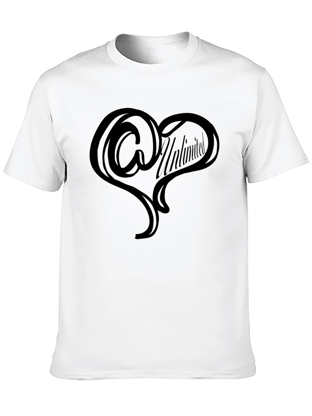 Unlimited Heart Tee - Stylish Mens Black T-Shirt