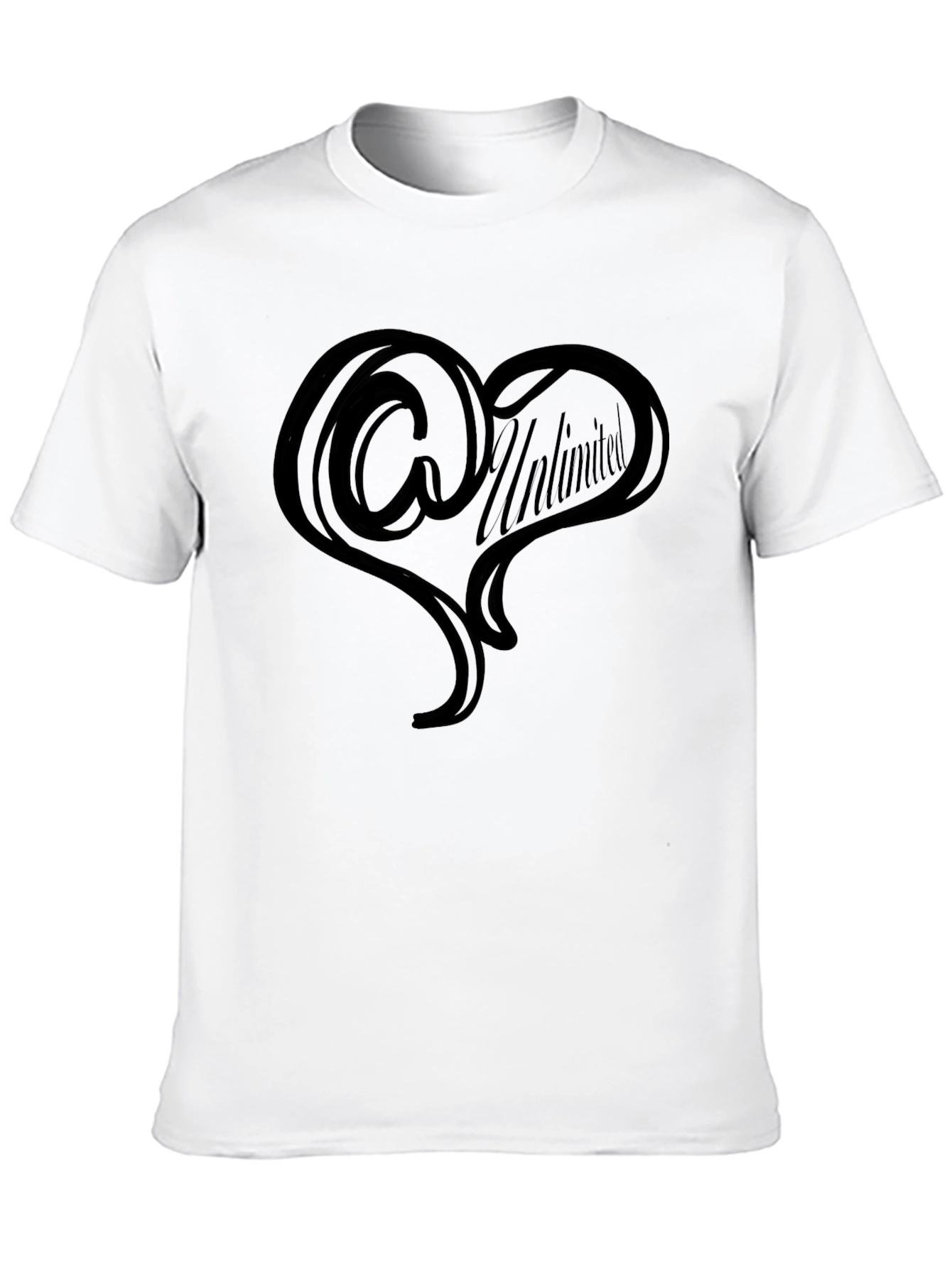 Unlimited Heart Tee - Stylish Mens Black T-Shirt