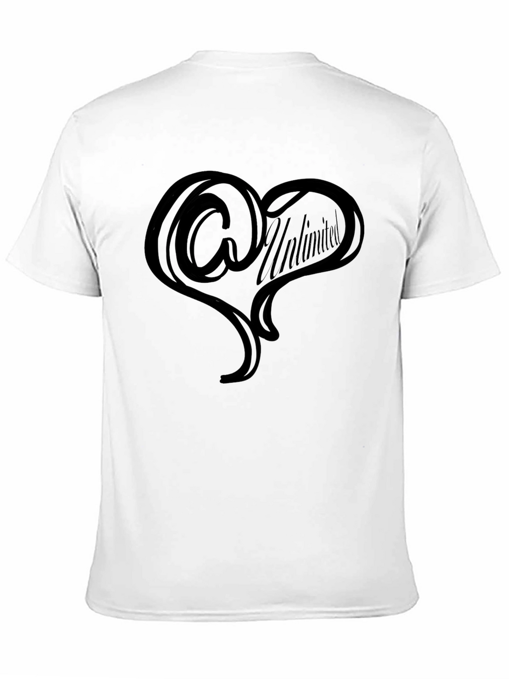 Unlimited Heart Tee - Stylish Mens Black T-Shirt