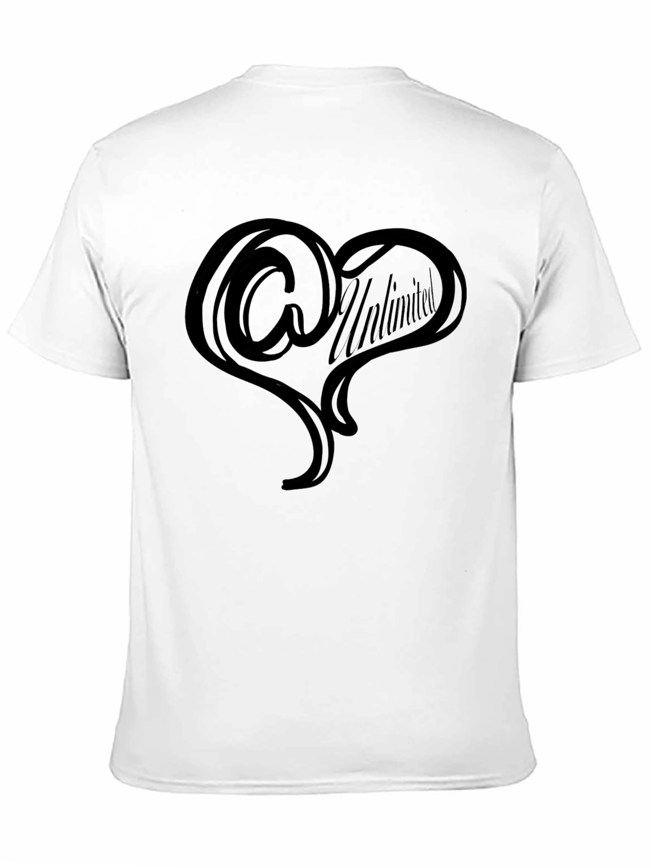 Unlimited Heart Tee - Stylish Mens Black T-Shirt