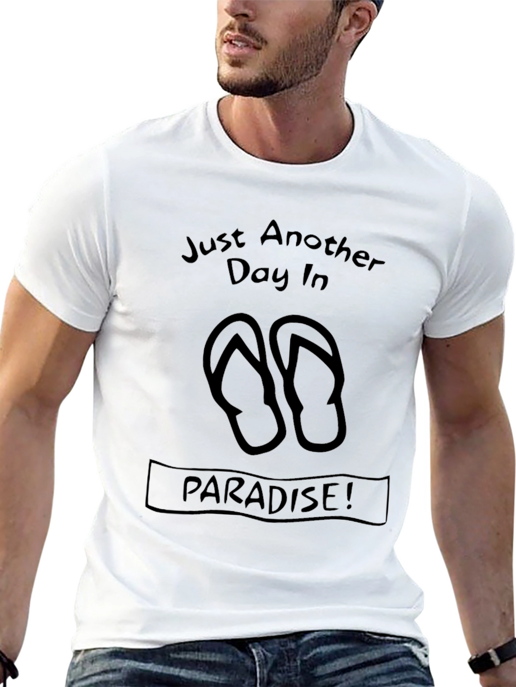 Paradise Found Black Graphic T-Shirt