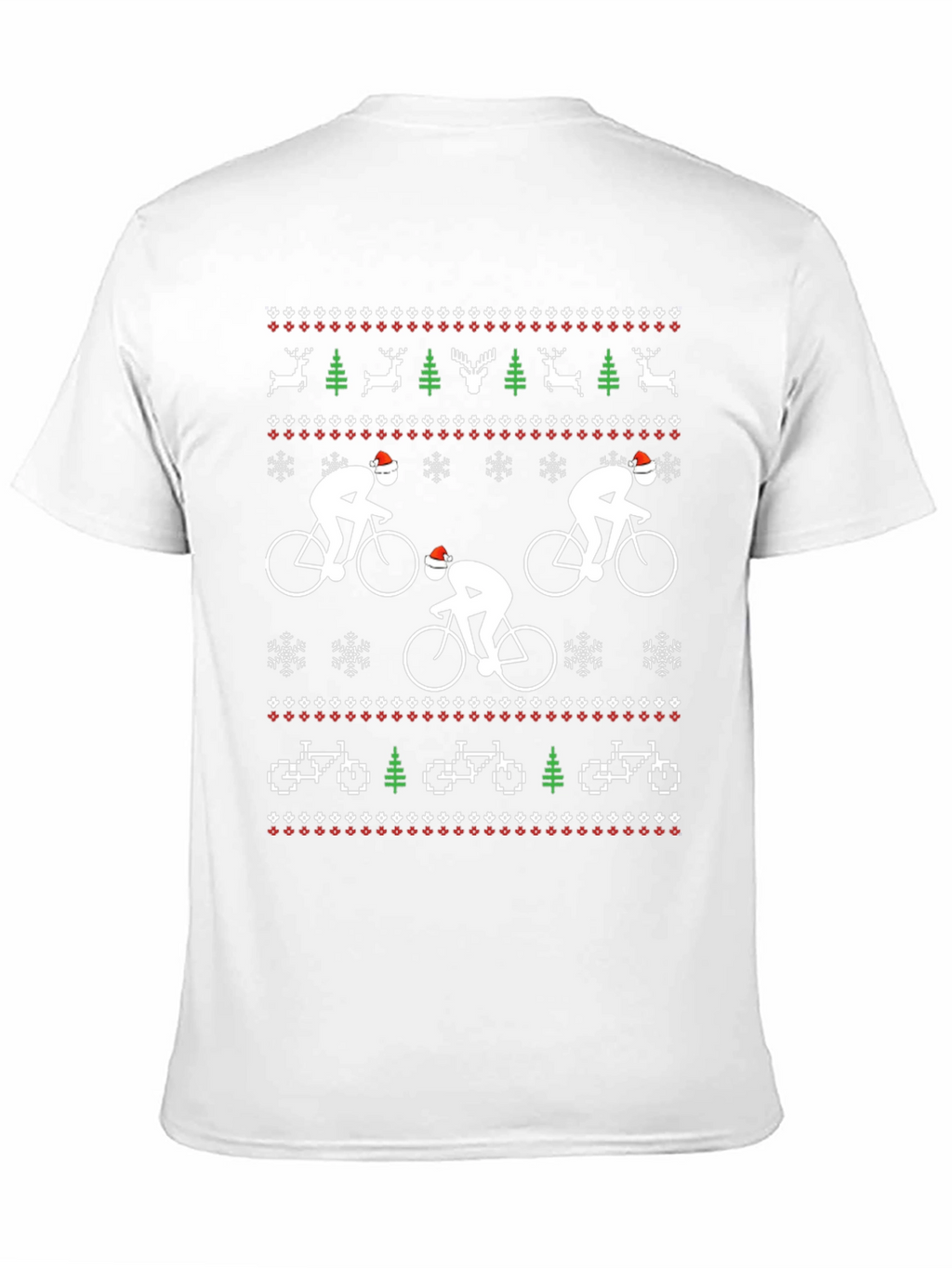 Festive Cyclist Christmas T-Shirt