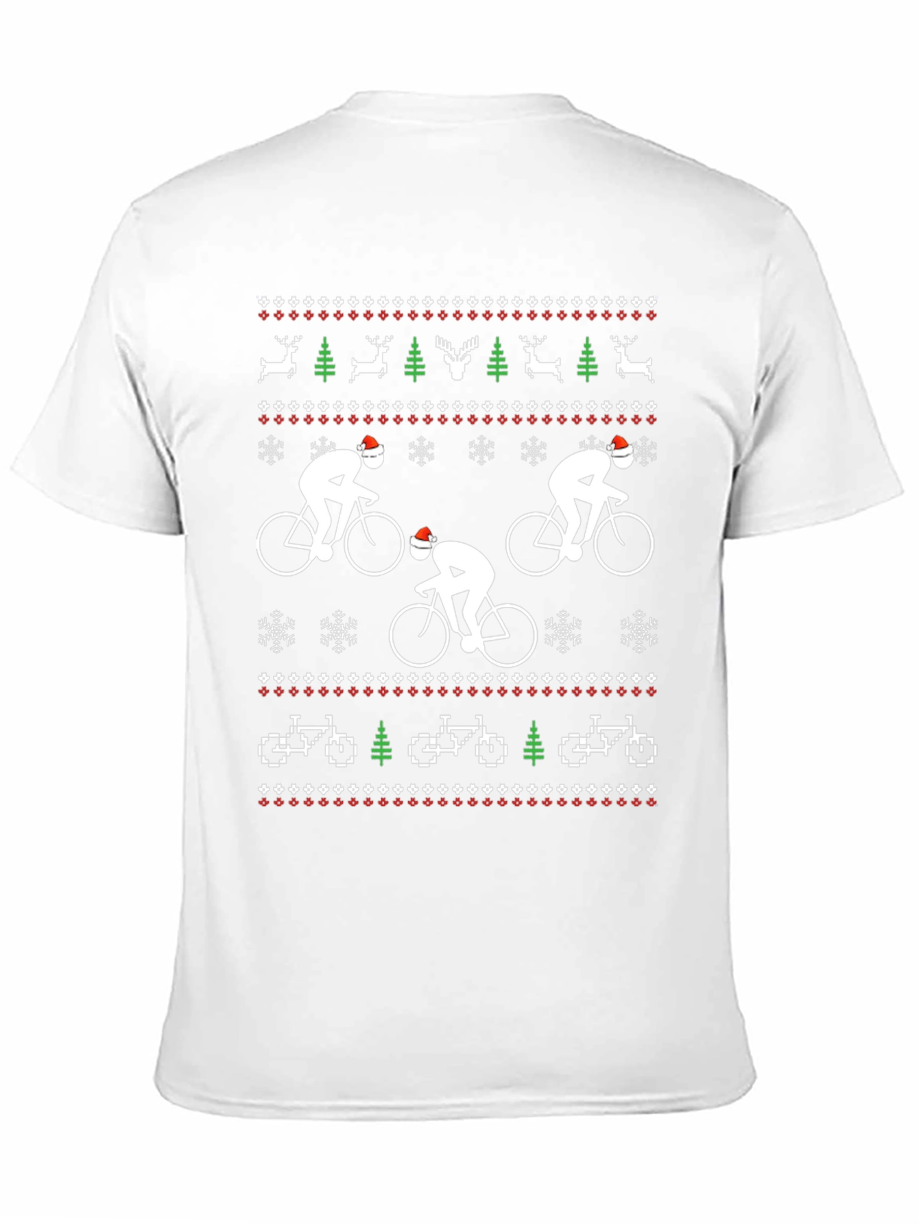 Festive Cyclist Christmas T-Shirt