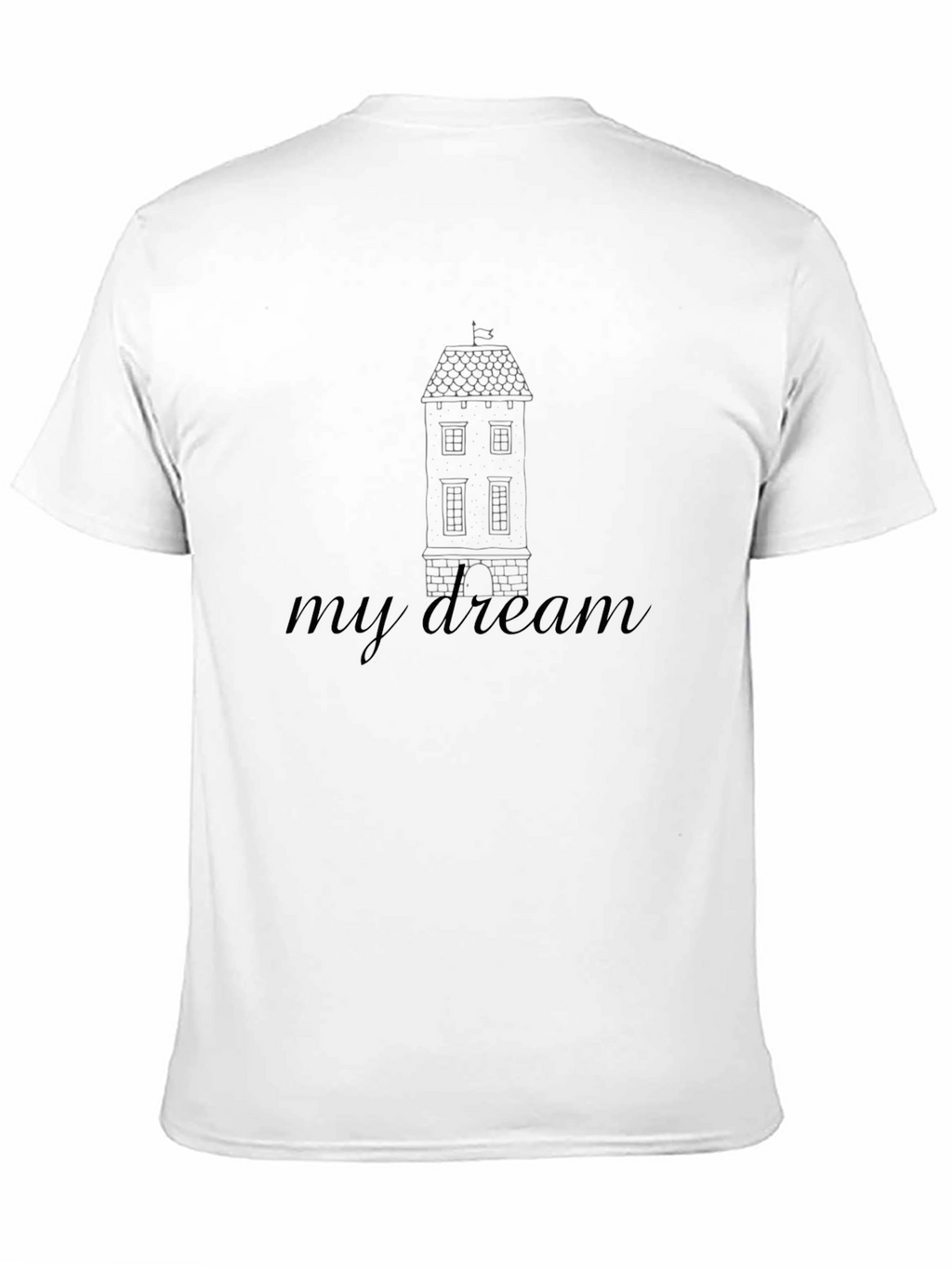 My Dream House Graphic Tee - Black Casual T-Shirt