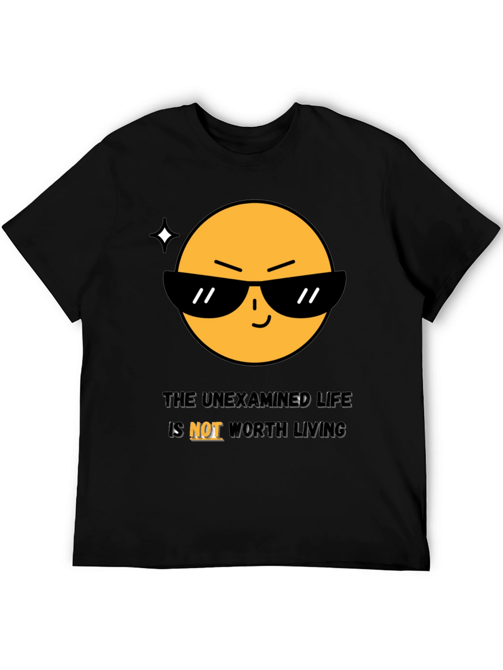 Cool Emoji T-Shirt: The Unexamined Life