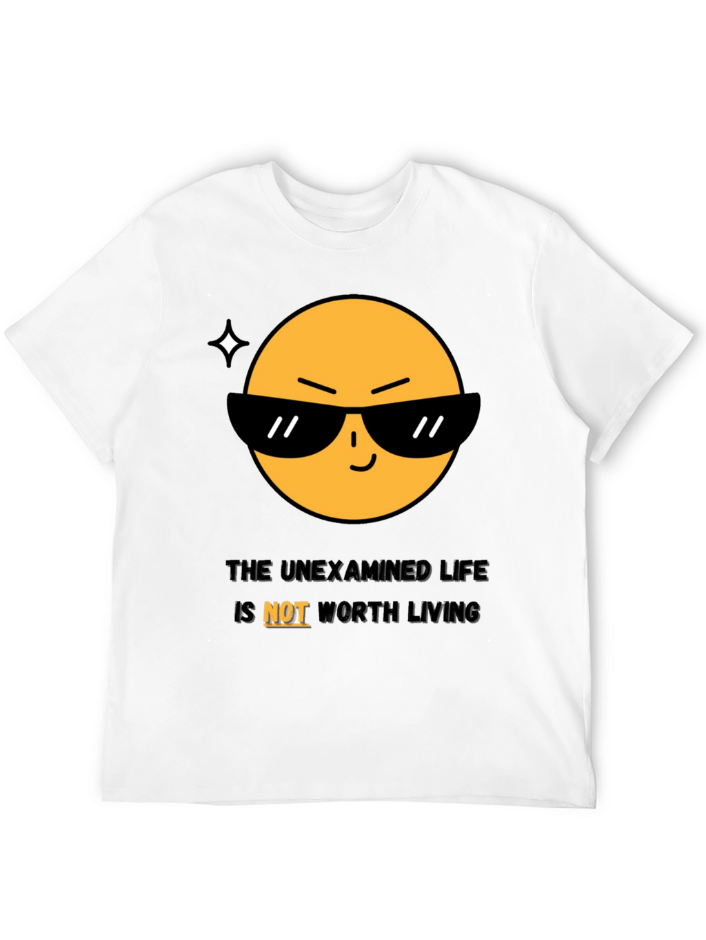 Cool Emoji T-Shirt: The Unexamined Life