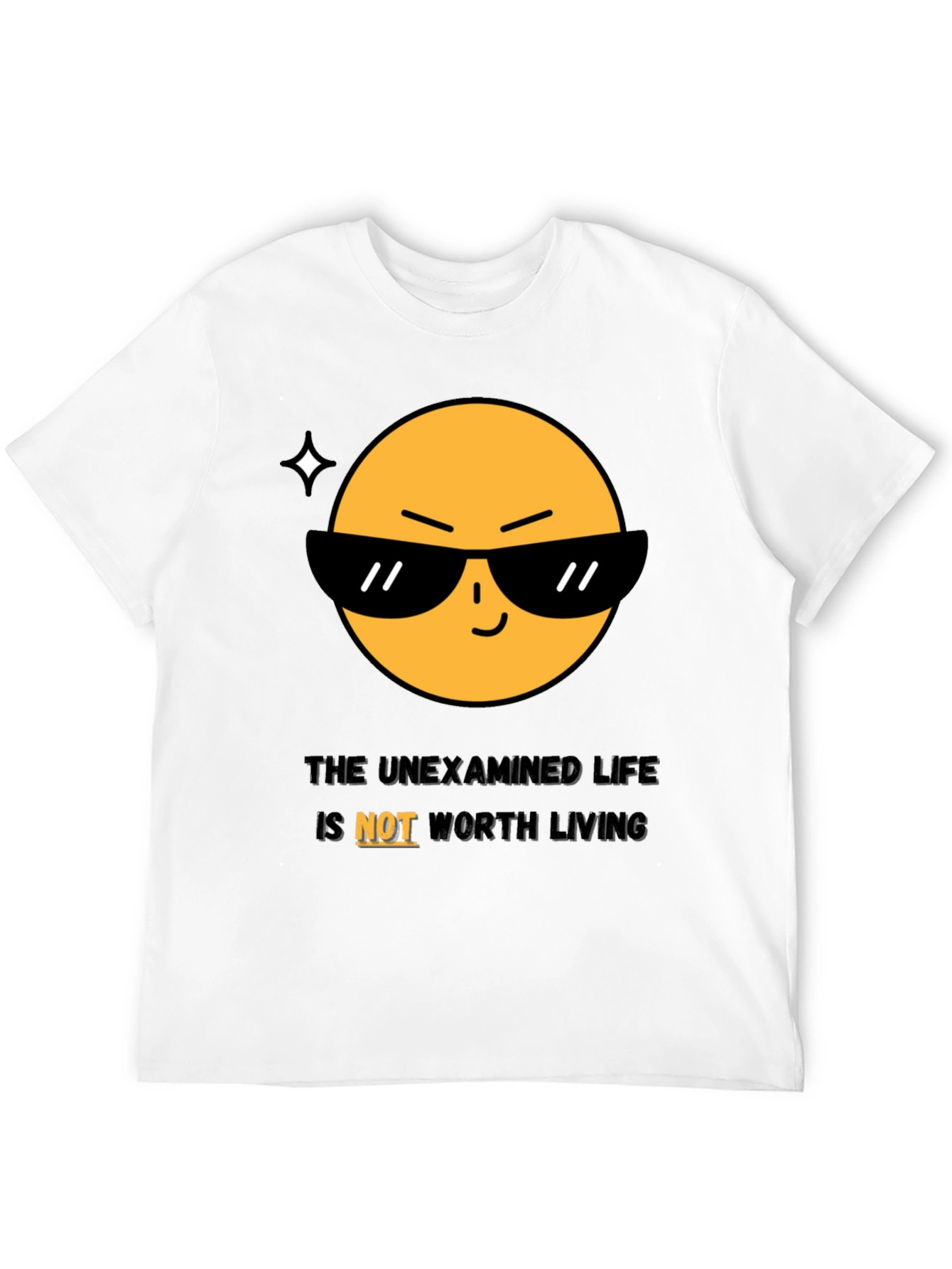 Cool Emoji T-Shirt: The Unexamined Life
