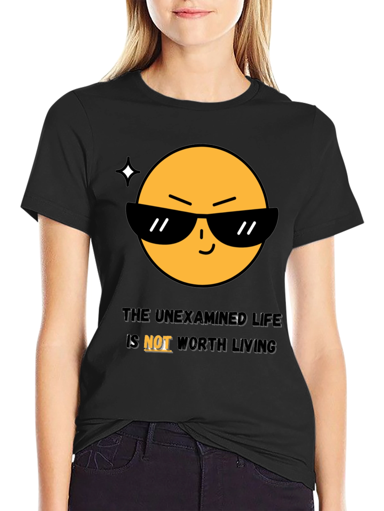 Cool Emoji T-Shirt: The Unexamined Life