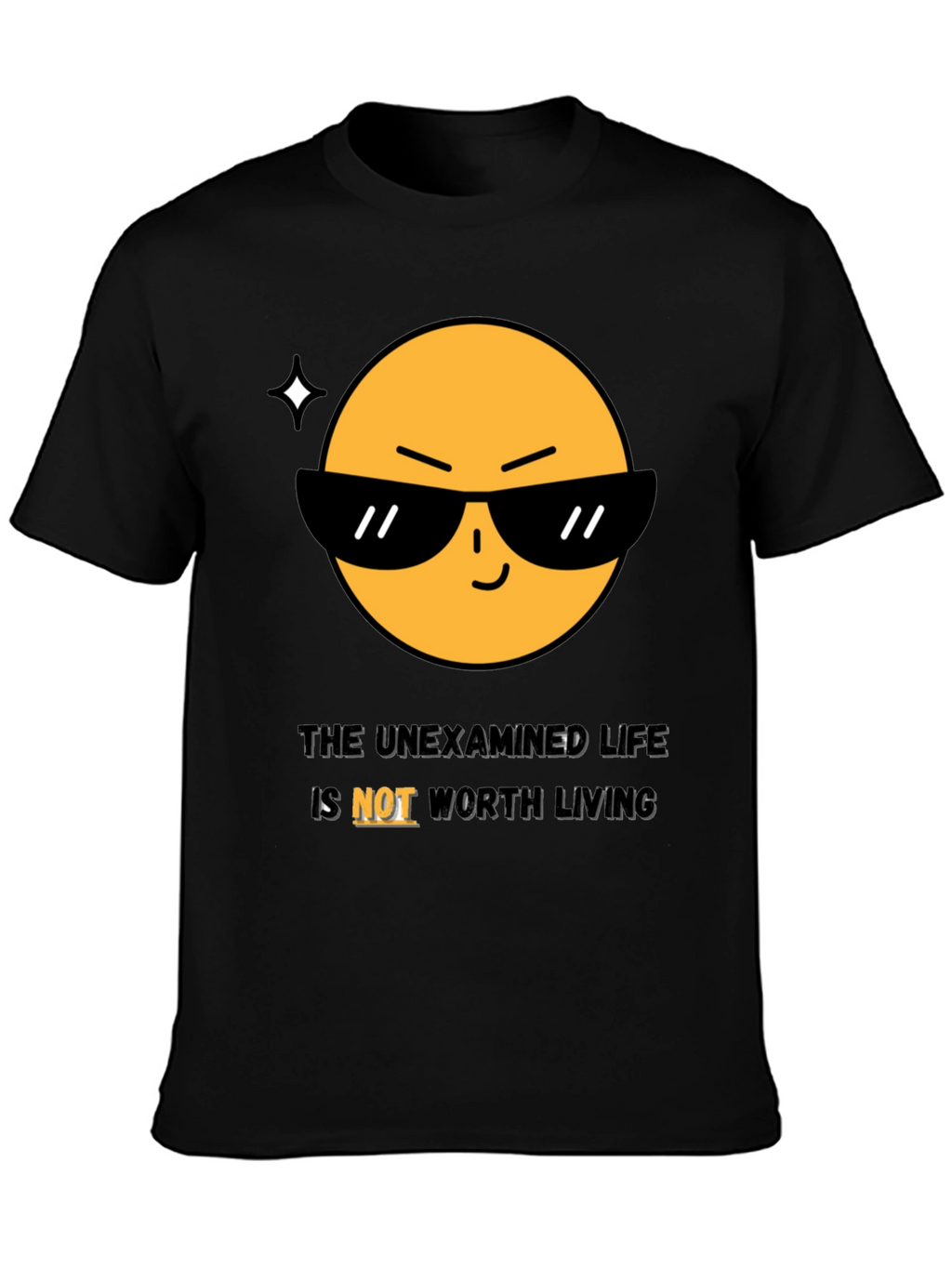 Cool Emoji T-Shirt: The Unexamined Life