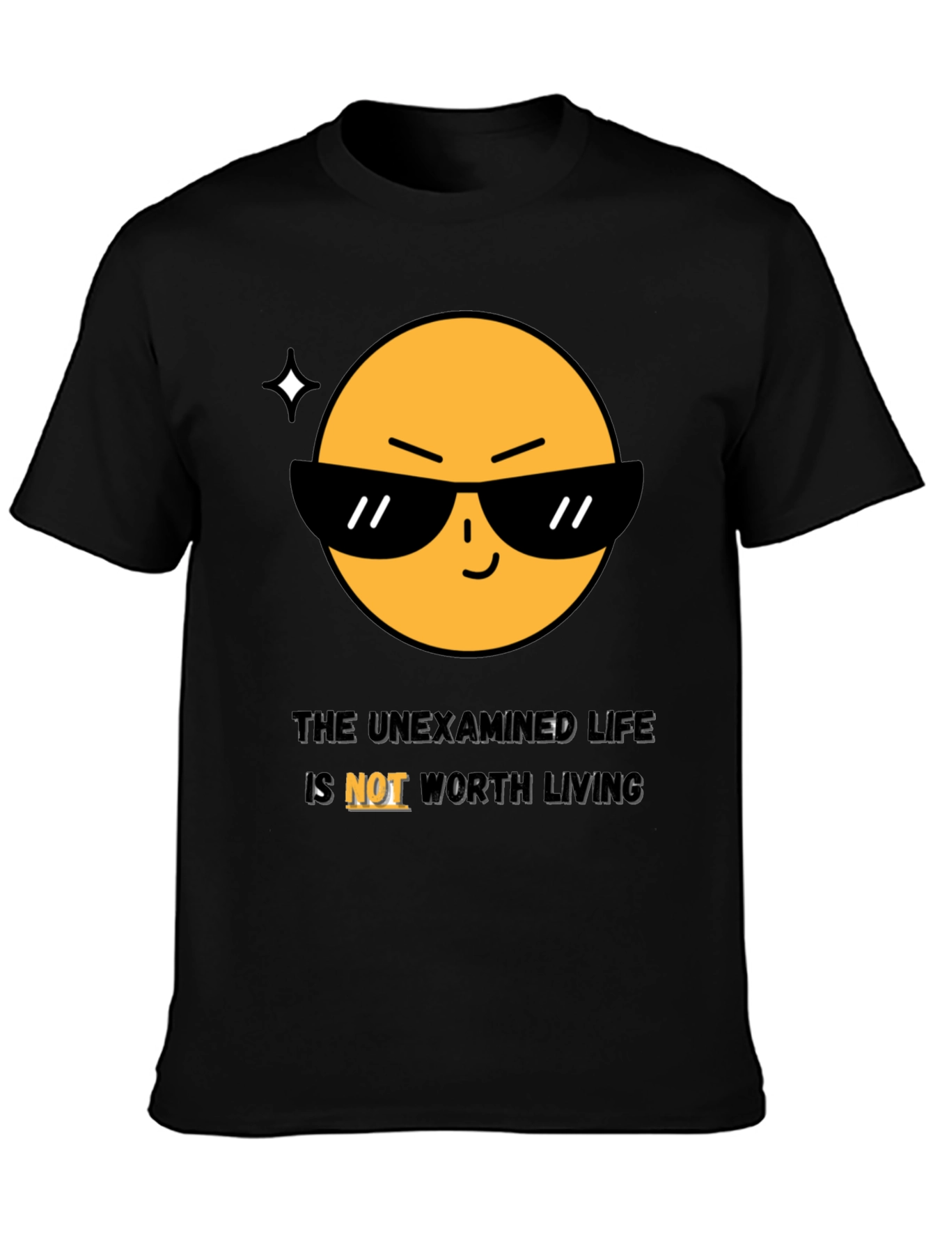 Cool Emoji T-Shirt: The Unexamined Life