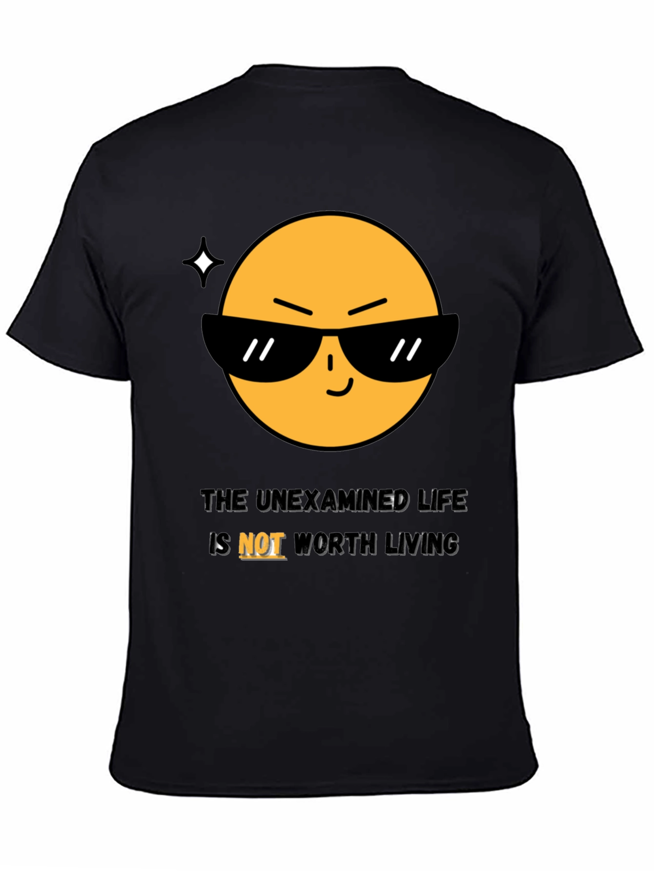 Cool Emoji T-Shirt: The Unexamined Life