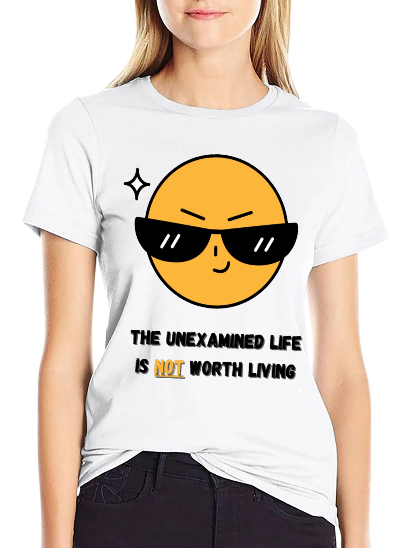 Cool Emoji T-Shirt: The Unexamined Life