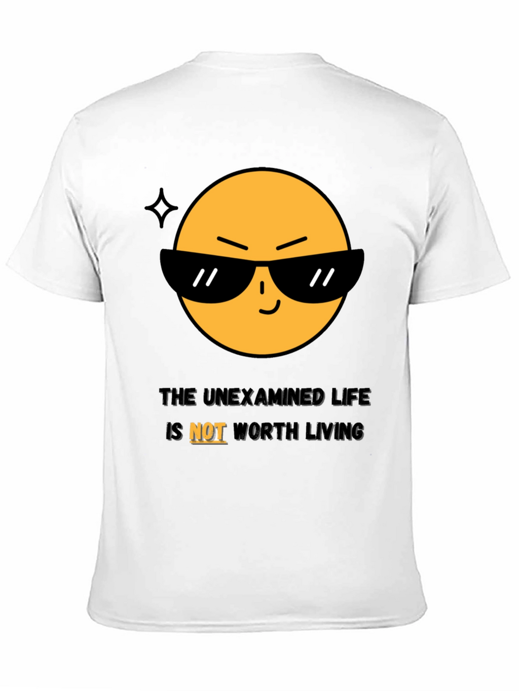 Cool Emoji T-Shirt: The Unexamined Life
