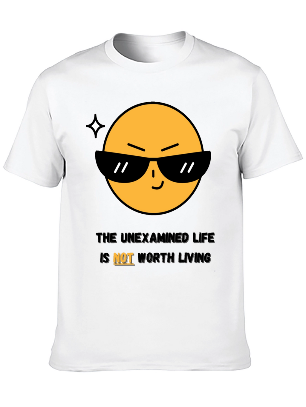 Cool Emoji T-Shirt: The Unexamined Life