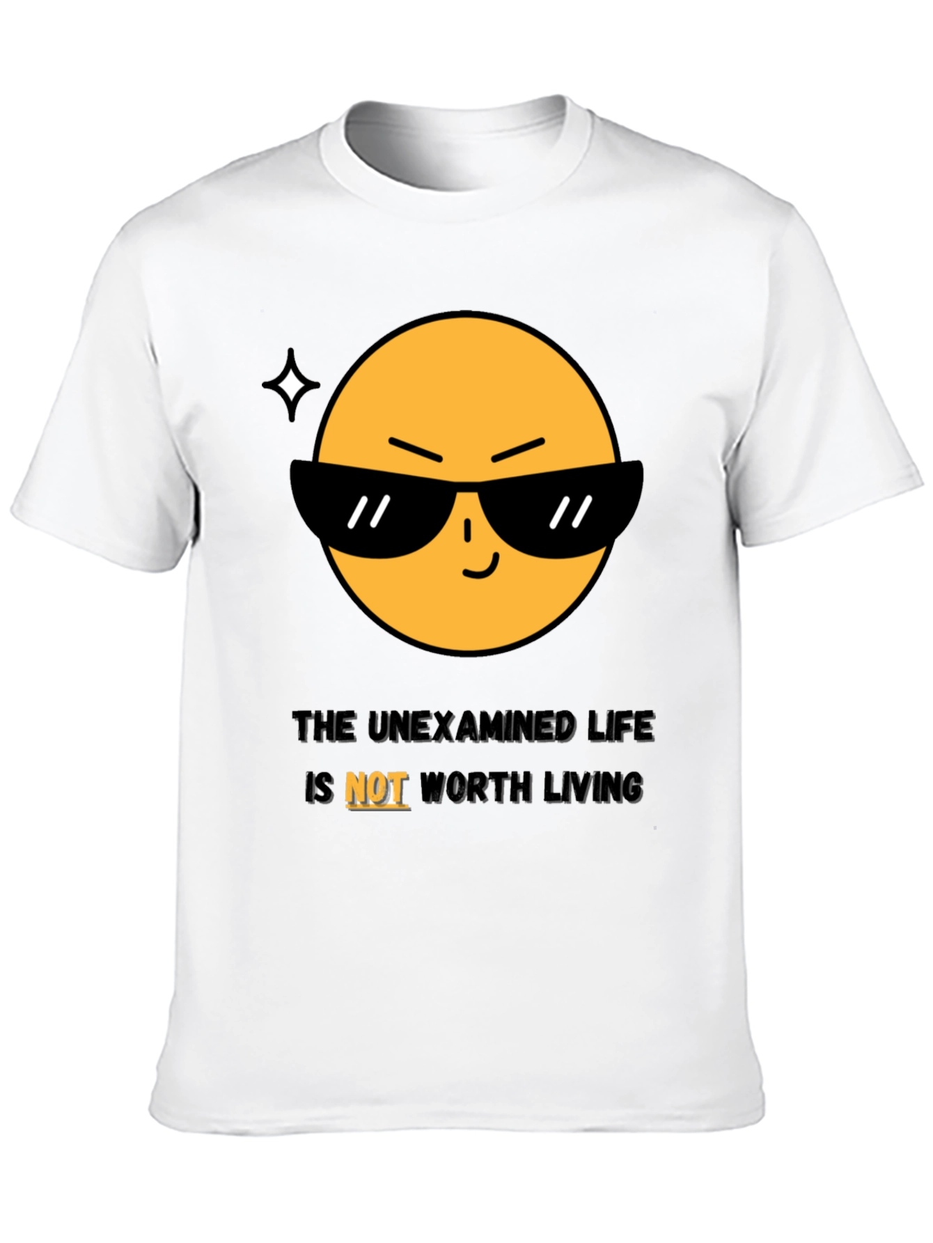 Cool Emoji T-Shirt: The Unexamined Life