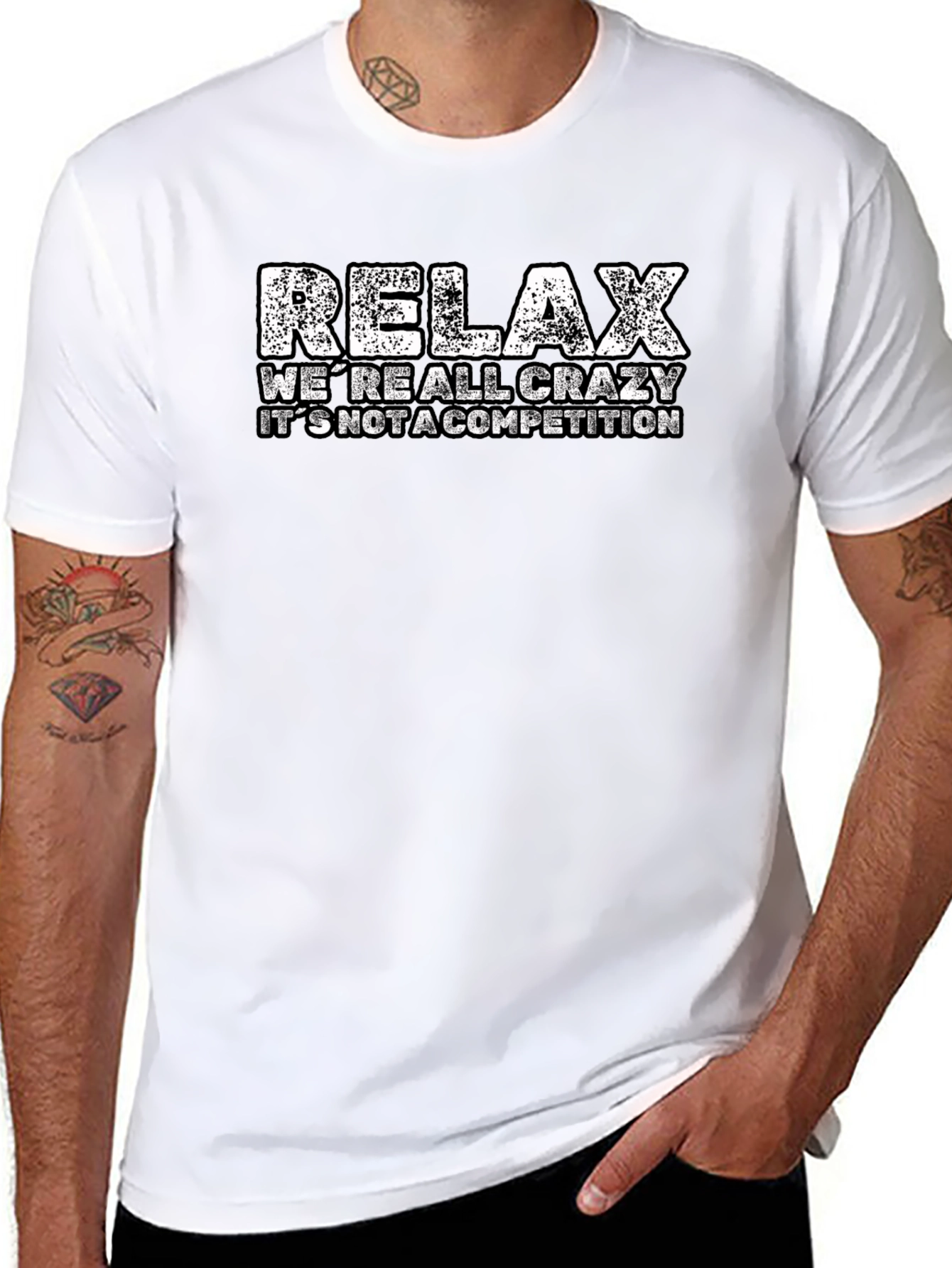 Relax Crazy T-Shirt - Funny Casual Tee