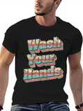 Wash Your Hands Retro Graphic T-Shirt