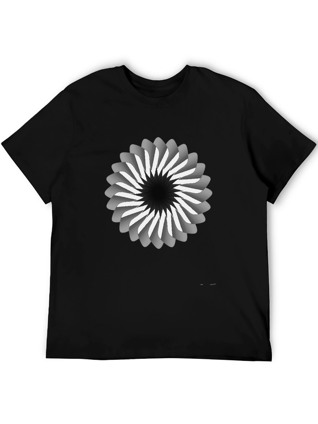 Abstract Swirl Graphic Tee - Modern Design