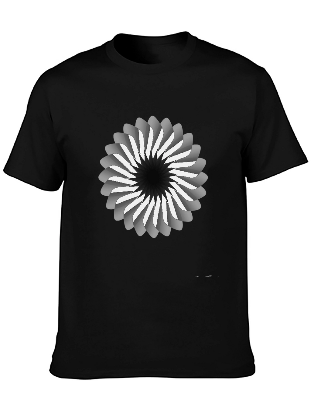 Abstract Swirl Graphic Tee - Modern Design