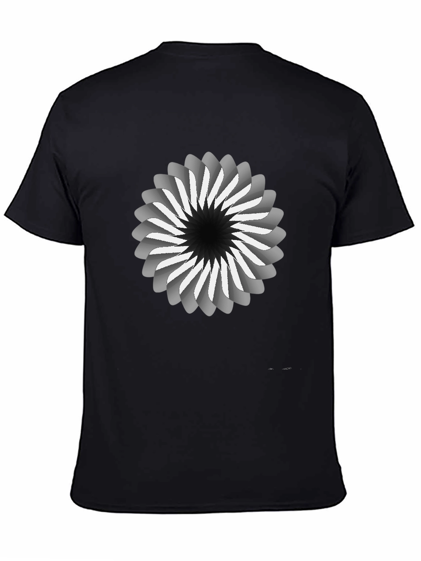 Abstract Swirl Graphic Tee - Modern Design