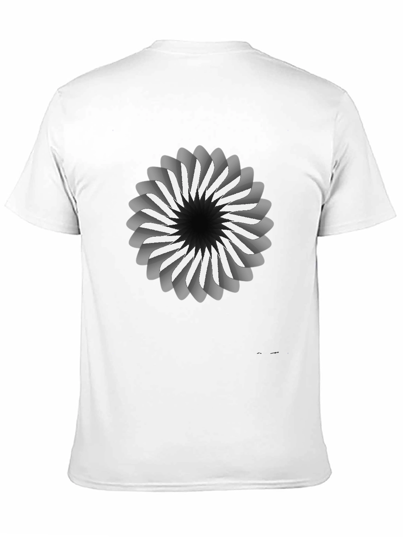 Abstract Swirl Graphic Tee - Modern Design