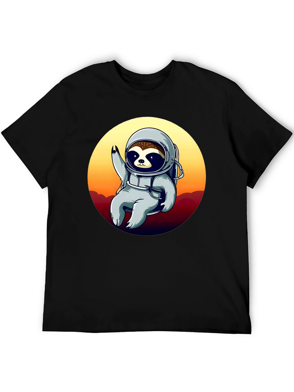 Astronaut Sloth Graphic T-Shirt