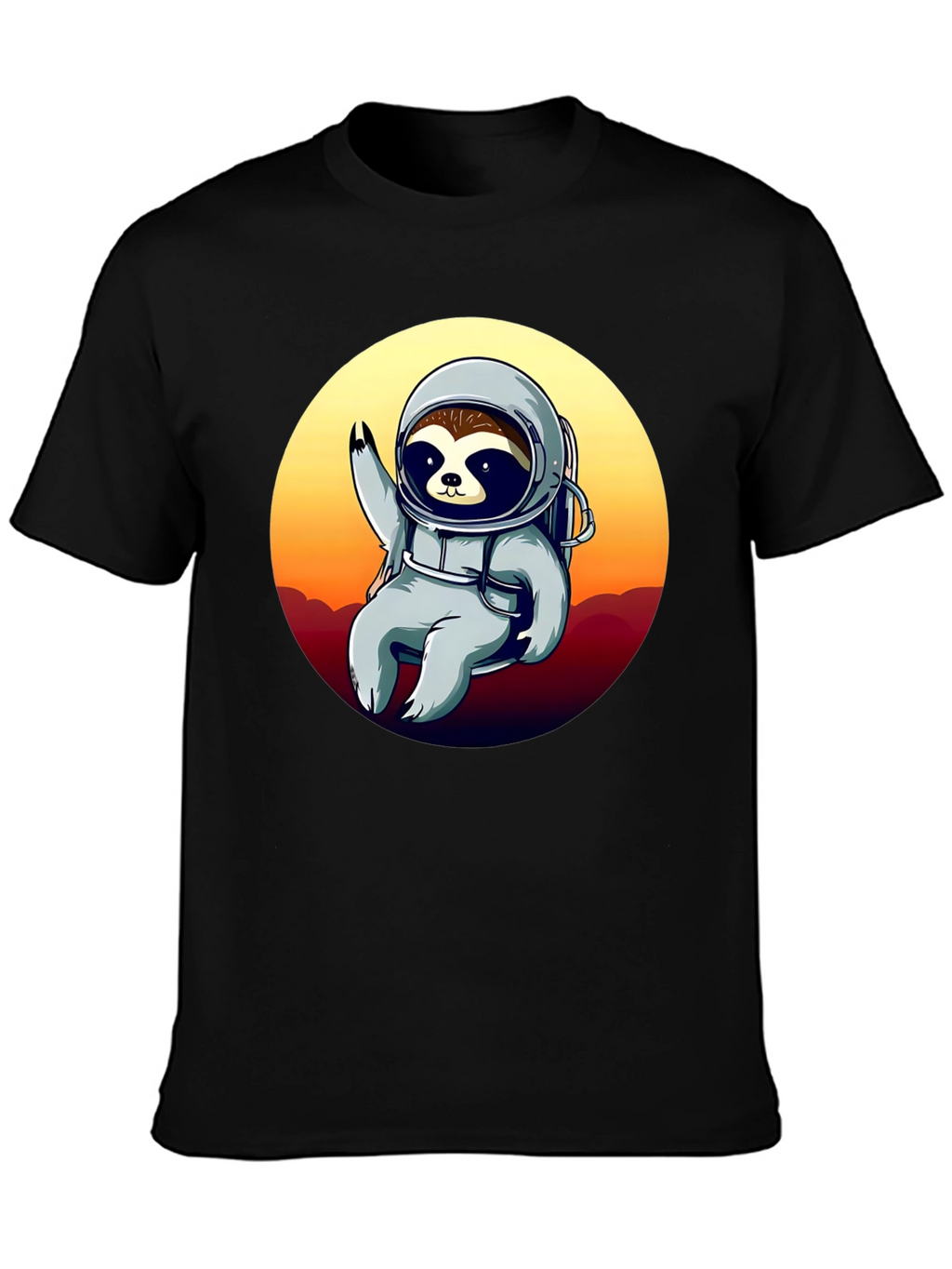 Astronaut Sloth Graphic T-Shirt