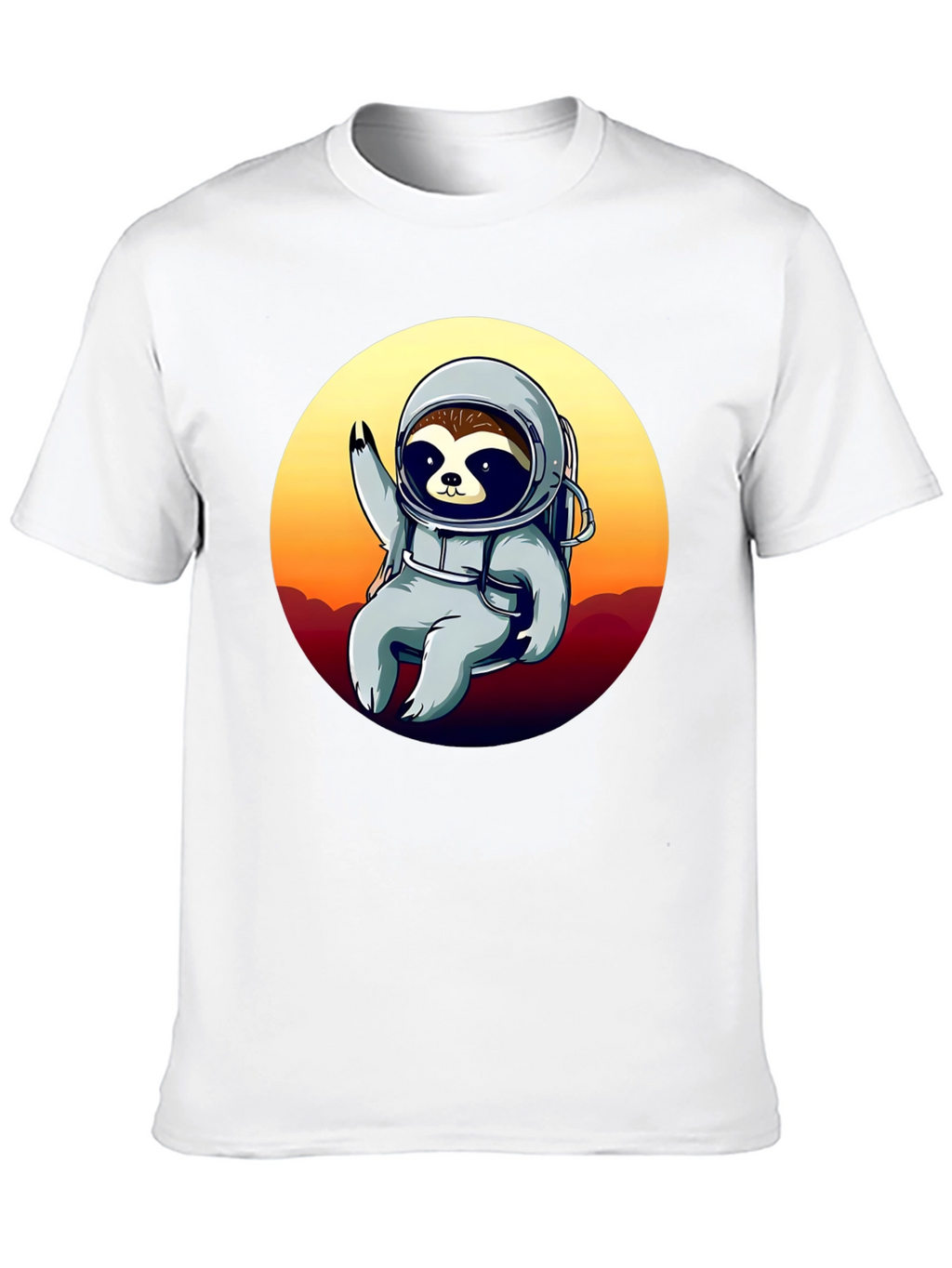 Astronaut Sloth Graphic T-Shirt