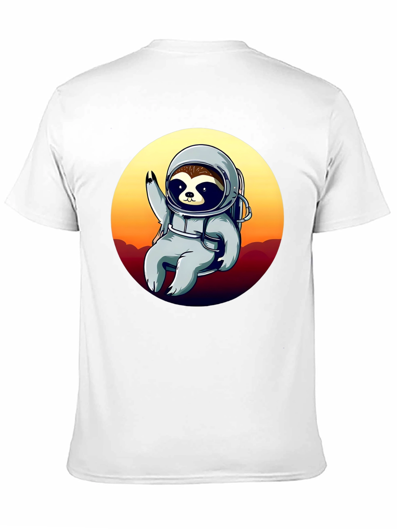 Astronaut Sloth Graphic T-Shirt