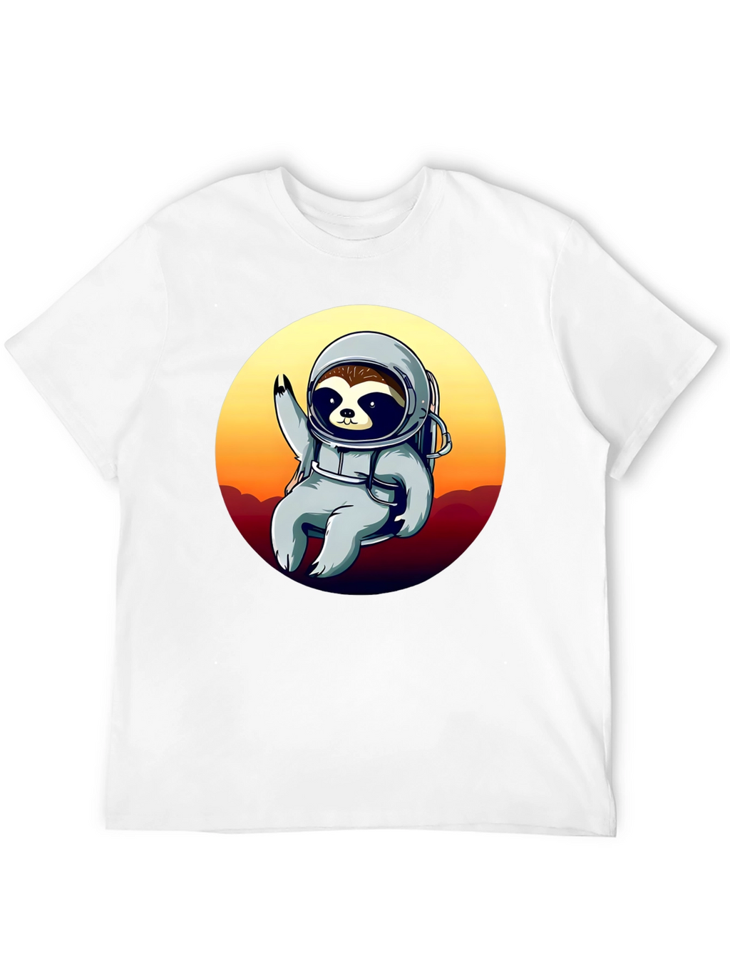Astronaut Sloth Graphic T-Shirt
