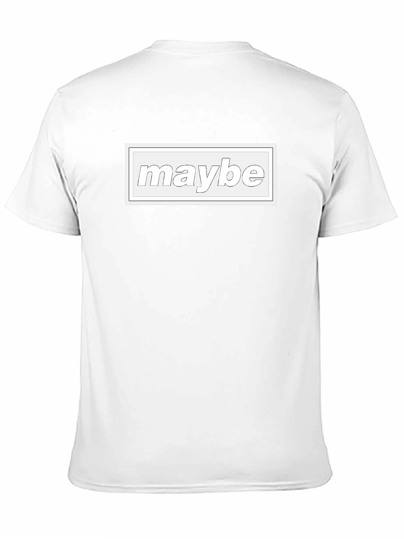 Maybe Graphic Tee - Casual Black T-Shirt