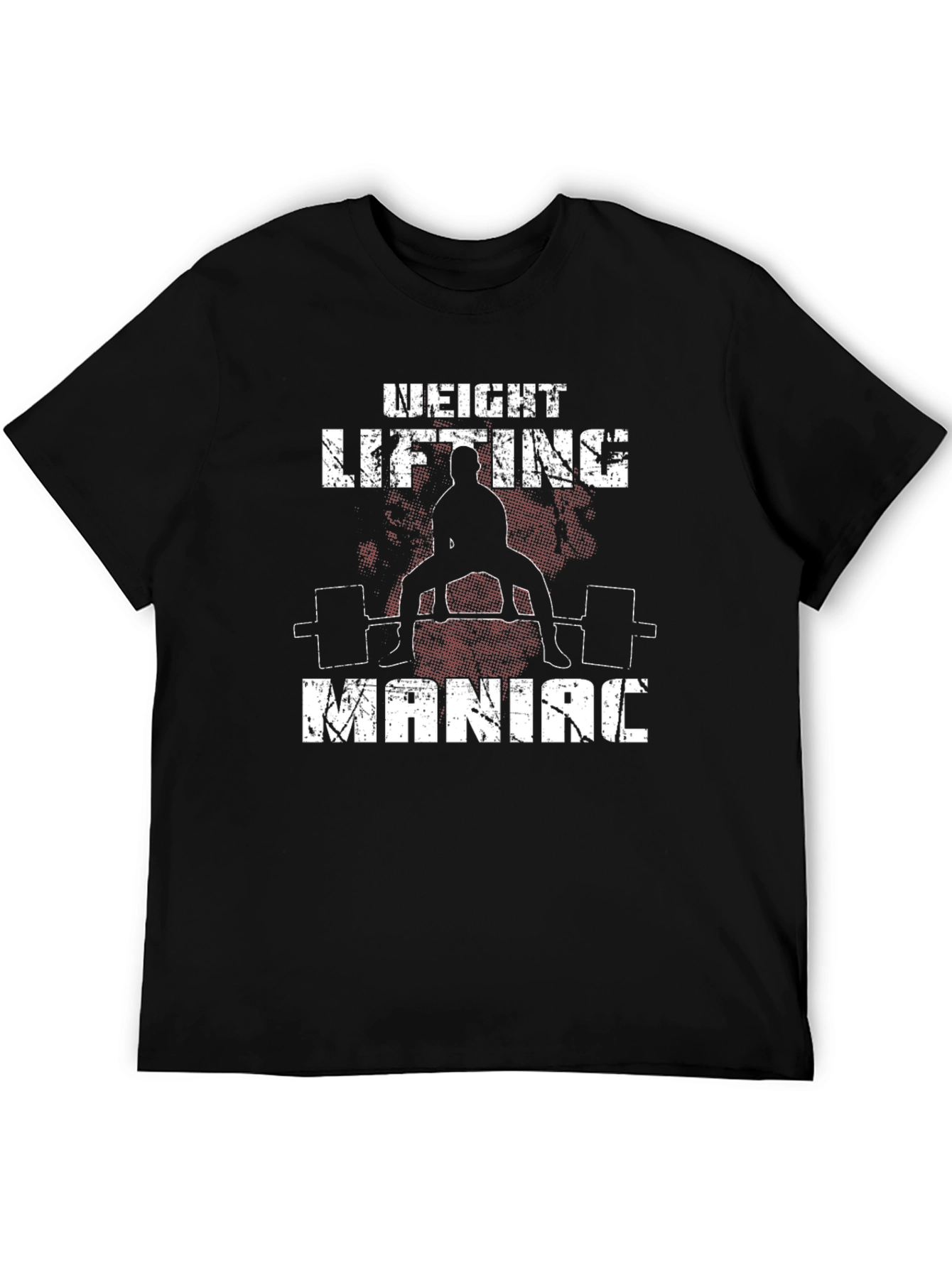 Weight Lifting Maniac Black T-Shirt