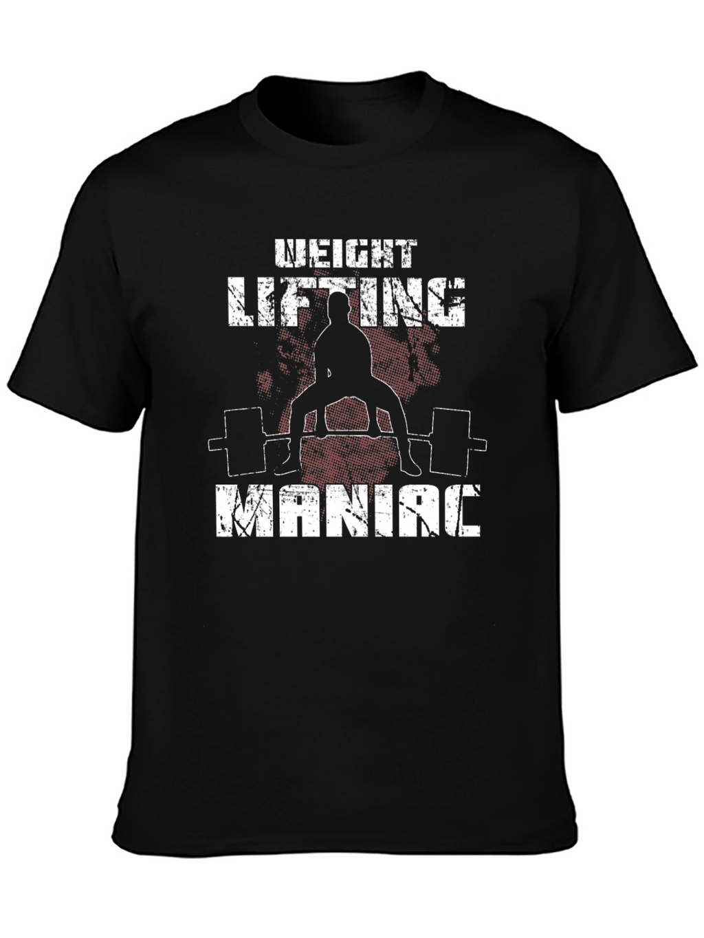 Weight Lifting Maniac Black T-Shirt