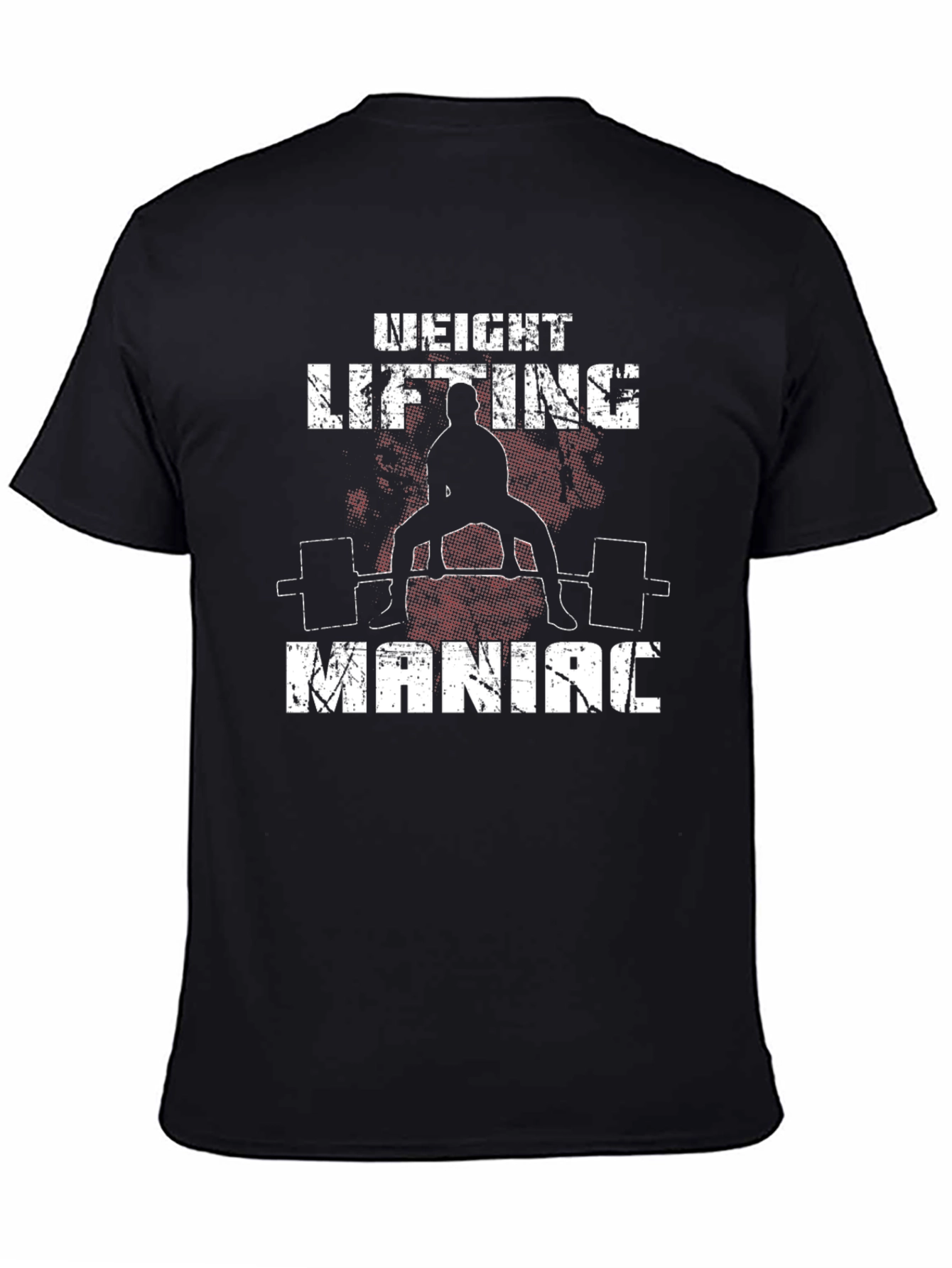 Weight Lifting Maniac Black T-Shirt