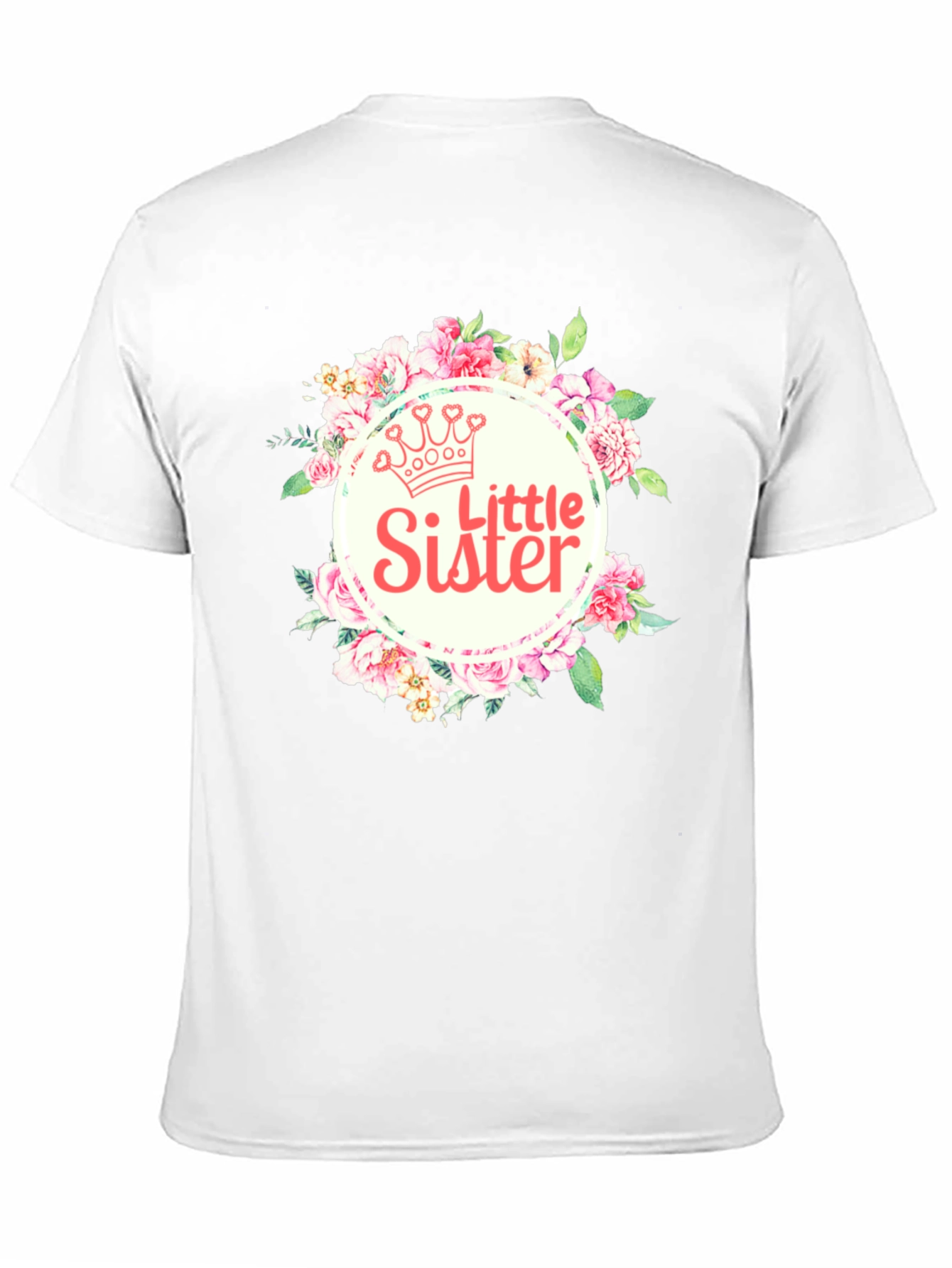 Little Sister Floral Crown T-Shirt
