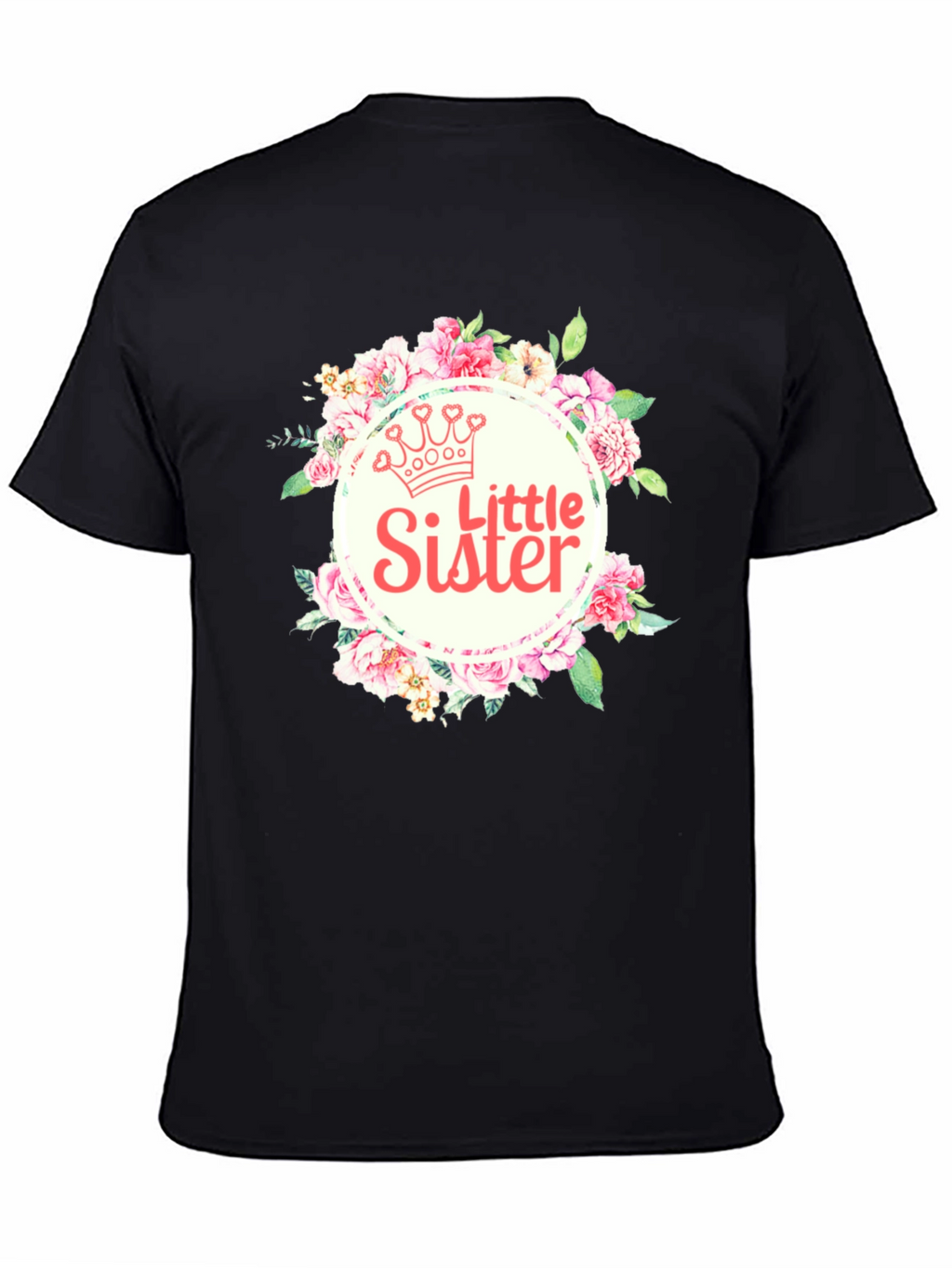 Little Sister Floral Crown T-Shirt