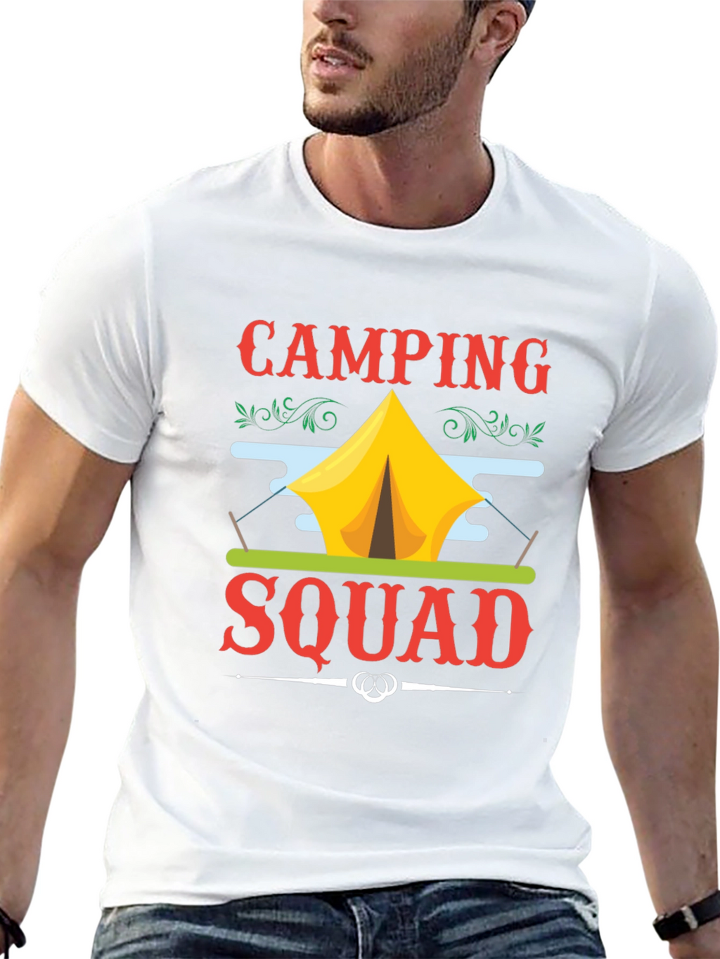 Camping Squad Graphic T-Shirt
