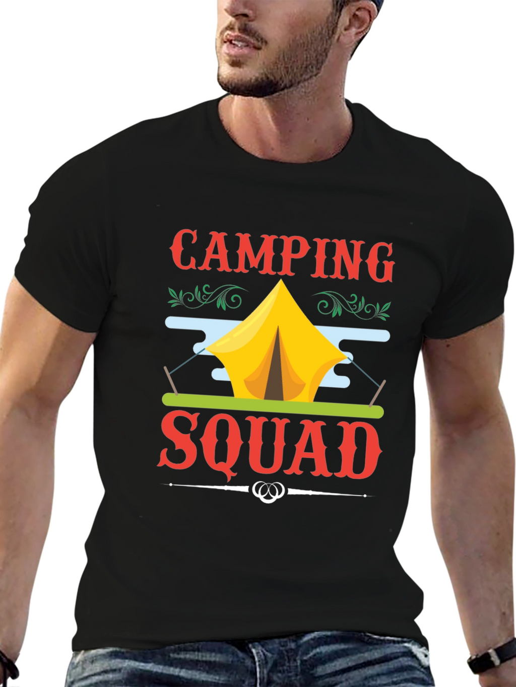 Camping Squad Graphic T-Shirt