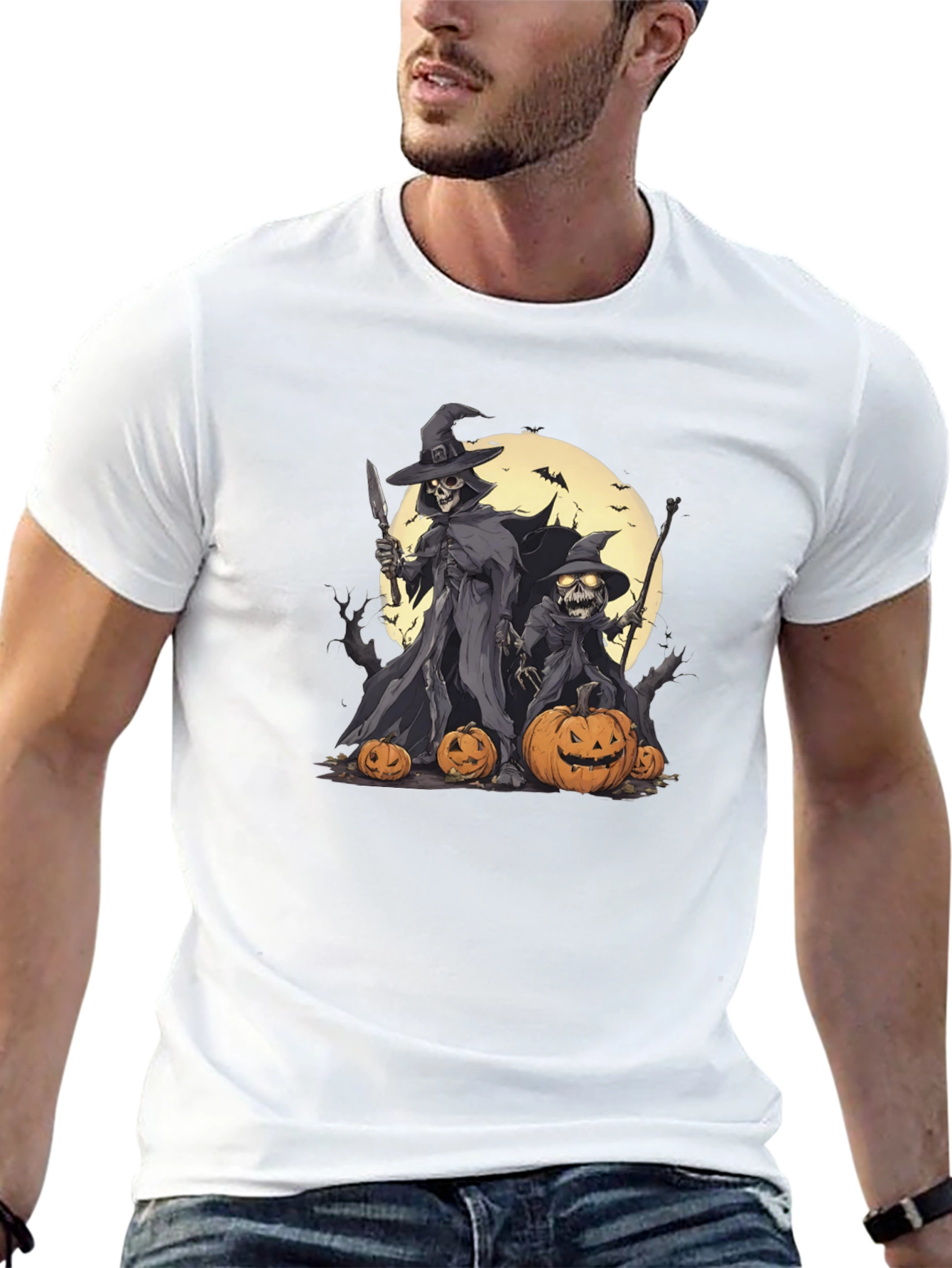 Halloween Skeleton Witch T-Shirt