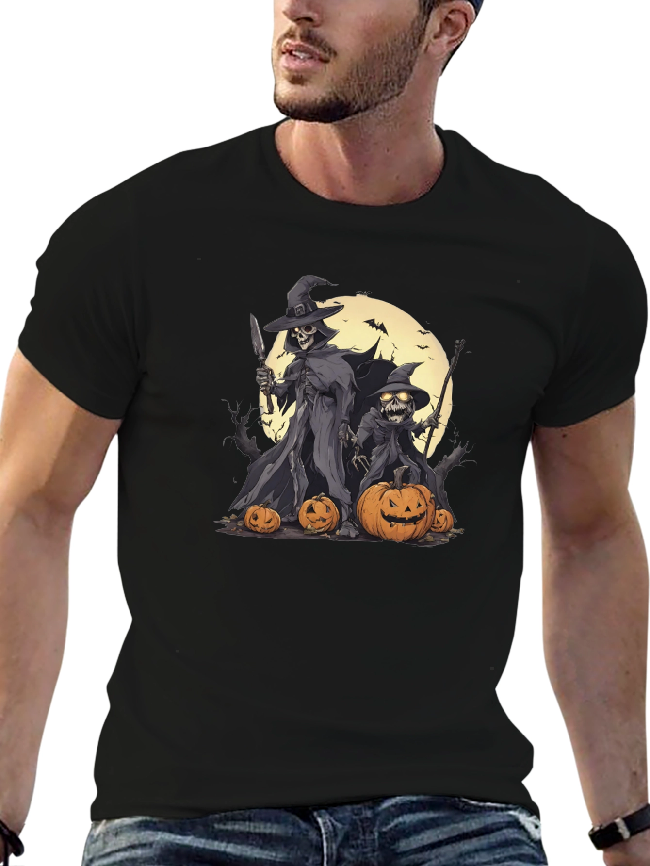 Halloween Skeleton Witch T-Shirt