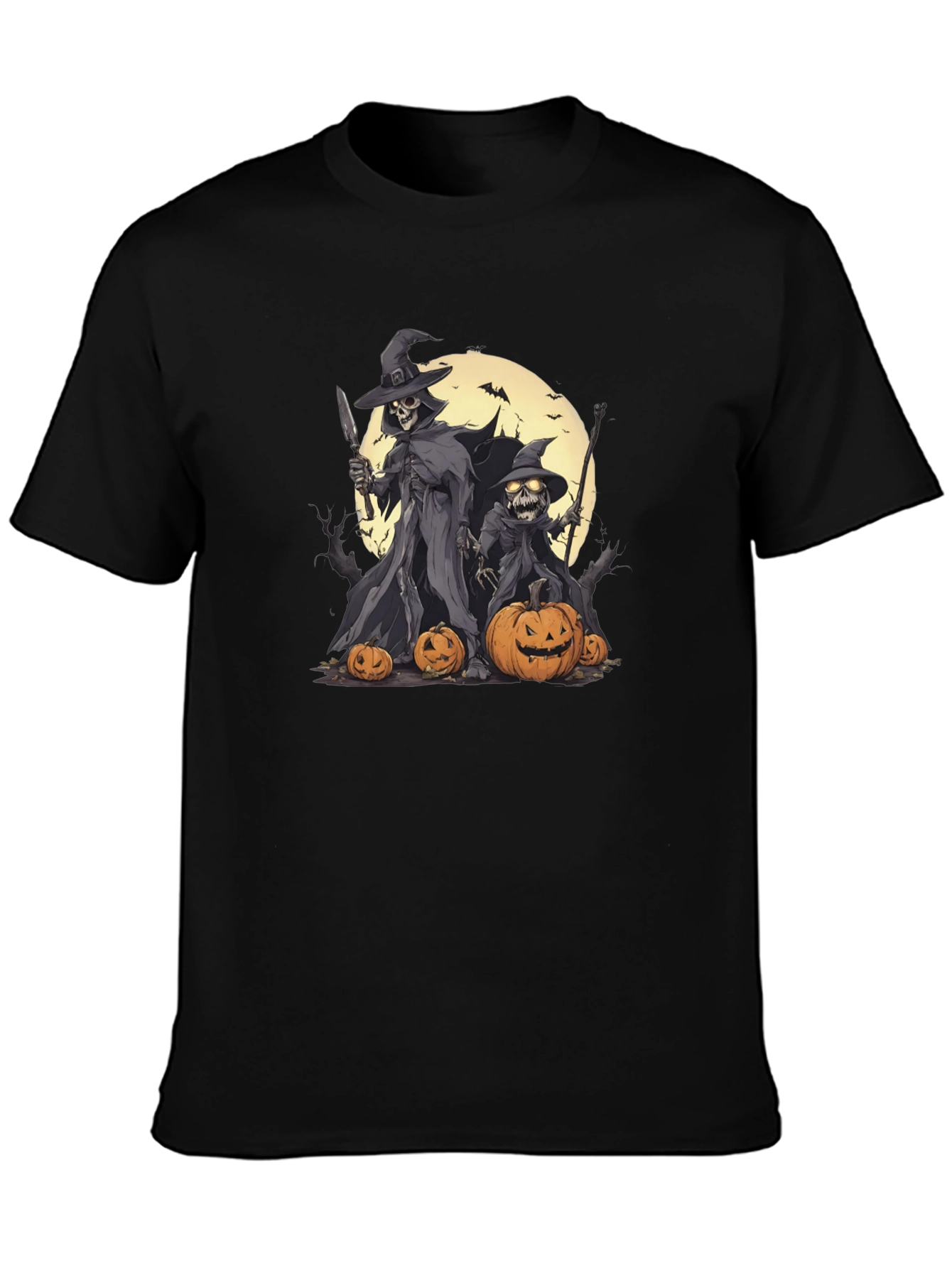Halloween Skeleton Witch T-Shirt