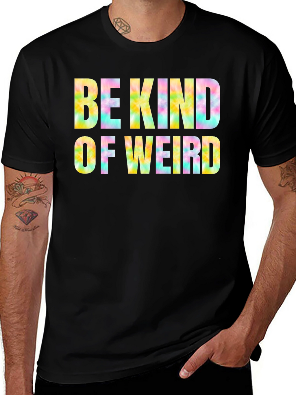 Be Kind Of Weird Graphic T-Shirt - Black