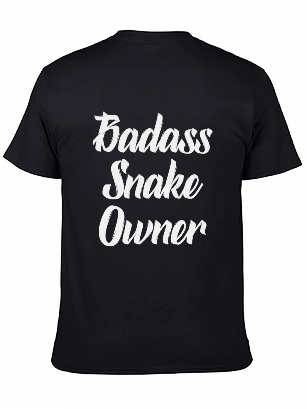Badass Snake Owner Graphic Tee - Black