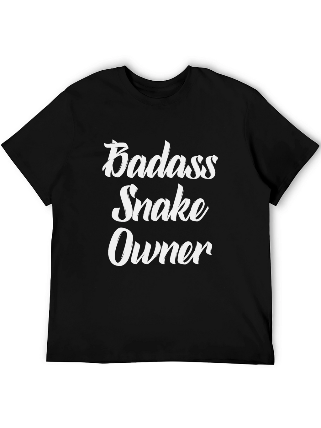 Badass Snake Owner Graphic Tee - Black