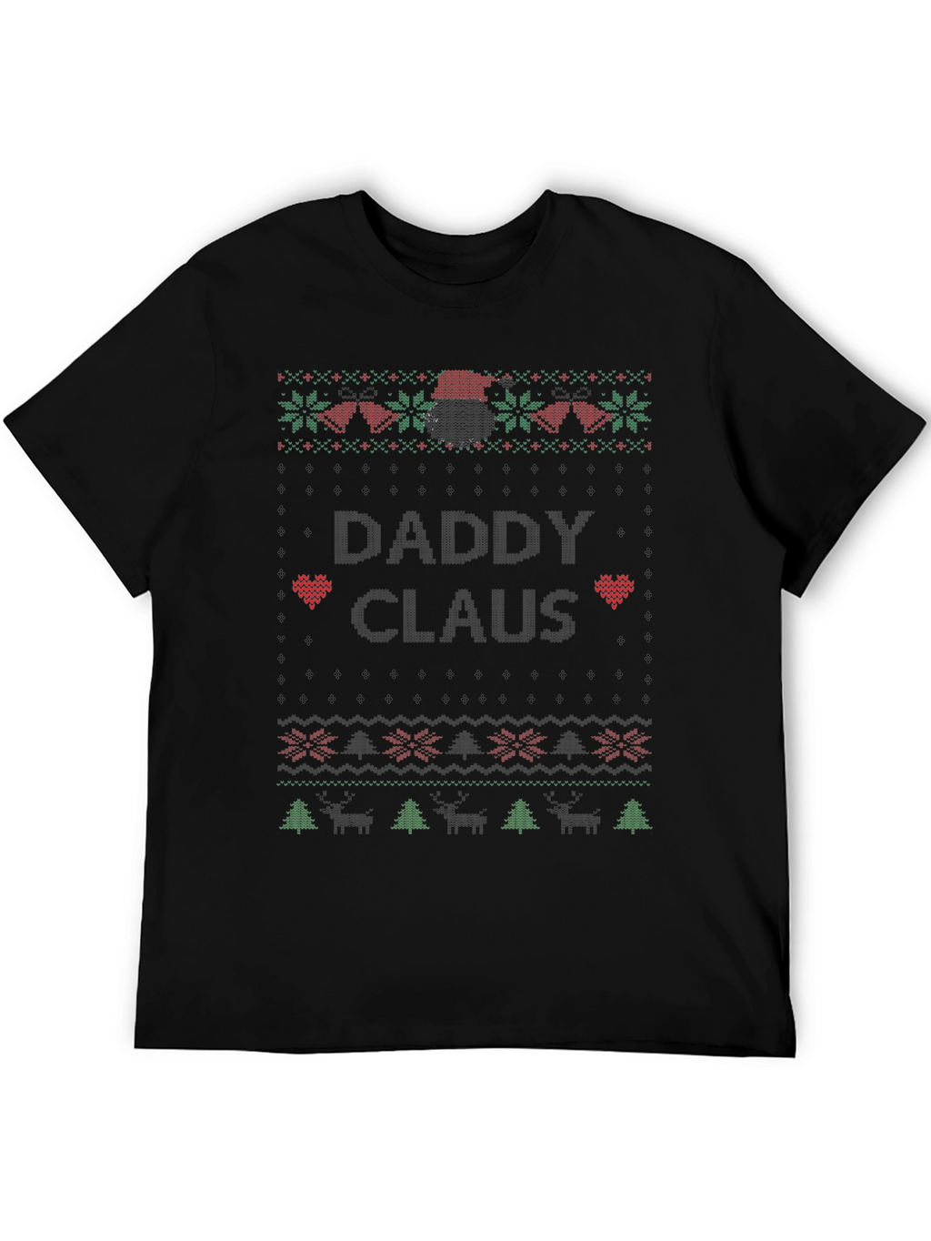 Daddy Claus Ugly Christmas Sweater Style T-Shirt